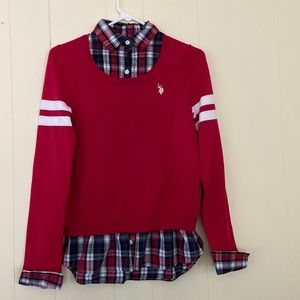 Cool Red US polo sweater